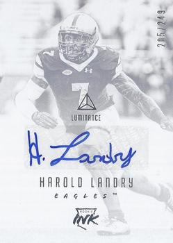 2018 Panini Luminance - Rookie Ink #RI-HAL Harold Landry Front