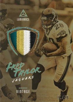 2018 Panini Luminance - Vintage Materials Prime Gold #8 Fred Taylor Front