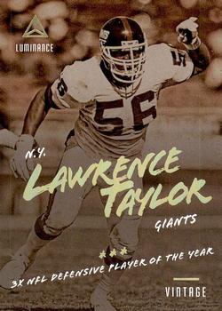 2018 Panini Luminance - Vintage Performers #1 Lawrence Taylor Front