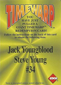 1996 Collector's Edge - Giant TimeWarp Redemptions #34 Jack Youngblood / Steve Young Front