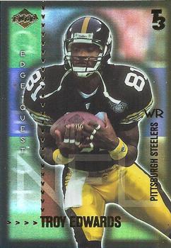 2000 Collector's Edge T3 - Edge Quest Preview Gold #EQ4 Troy Edwards Front
