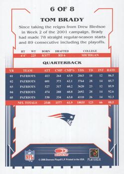 2006 Score - National Anaheim #6 Tom Brady Back
