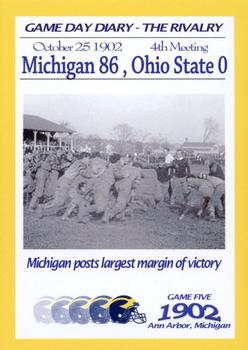 2002 TK Legacy Michigan Wolverines - Game Day Diary The Rivalry #GR1902 4th Meeting Front