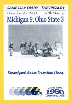 2002 TK Legacy Michigan Wolverines - Game Day Diary The Rivalry #GR1950 47th Meeting Front