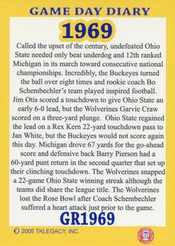 2002 TK Legacy Michigan Wolverines - Game Day Diary The Rivalry #GR1969 66th Meeting Back