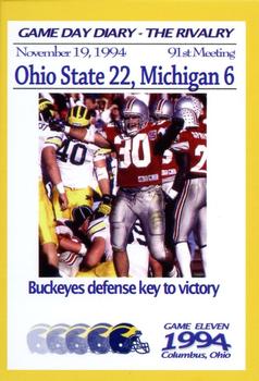 2002 TK Legacy Michigan Wolverines - Game Day Diary The Rivalry #GR1994 91st Meeting Front