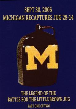 2002 TK Legacy Michigan Wolverines - Legend of the Battle for the Little Brown Jug #LBJ1 The Legend of the Battle for the Little Brown Jug Front