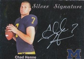 2002 TK Legacy Michigan Wolverines - Silver Signatures #SP2 Chad Henne Front