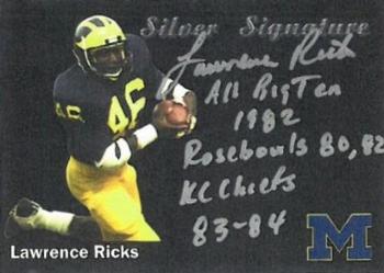 2002 TK Legacy Michigan Wolverines - Silver Signatures #SP5 Larry Ricks Front