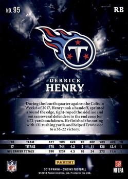 2018 Panini Origins #95 Derrick Henry Back