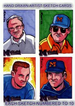 2002 TK Legacy Michigan Wolverines - Sketch Cards Previews #SC1 Sketch Cards Front