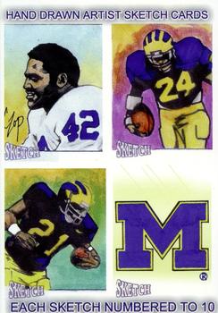 2002 TK Legacy Michigan Wolverines - Sketch Cards Previews #SC5 Sketch Cards Front