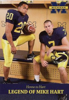 2002 TK Legacy Michigan Wolverines - Legend of Mike Hart #MH4 Mike Hart / Chad Henne Front