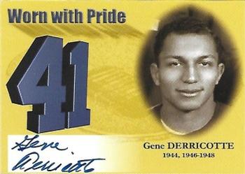 2002 TK Legacy Michigan Wolverines - Worn with Pride Autographs #JN41 Gene Derricotte Front