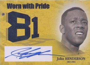 2002 TK Legacy Michigan Wolverines - Worn with Pride Autographs #JN81 John Henderson Front
