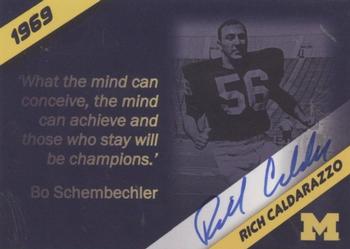 2002 TK Legacy Michigan Wolverines - 1969 Autographs #1969A Rich Caldarazzo Front