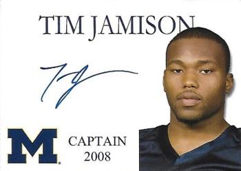 2002 TK Legacy Michigan Wolverines - Captains Autographs #CP12 Tim Jamison Front