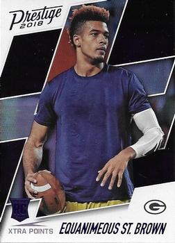 2018 Panini Prestige - Xtra Points Blue #292 Equanimeous St. Brown Front