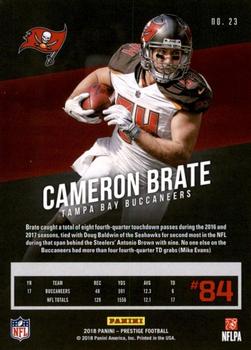 2018 Panini Prestige - Xtra Points Red #23 Cameron Brate Back