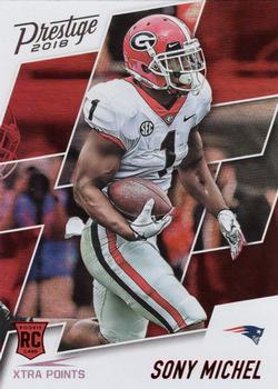 2018 Panini Prestige - Xtra Points Red #223 Sony Michel Front