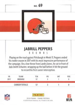 2018 Panini #69 Jabrill Peppers Back