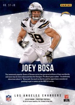 2018 Panini Prestige - Stars of the NFL #ST-JB Joey Bosa Back