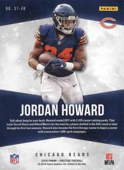 2018 Panini Prestige - Stars of the NFL #ST-JH Jordan Howard Back