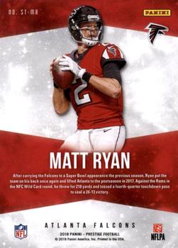 2018 Panini Prestige - Stars of the NFL #ST-MR Matt Ryan Back