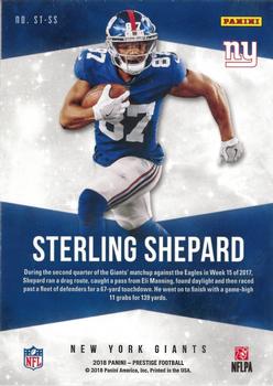 2018 Panini Prestige - Stars of the NFL #ST-SS Sterling Shepard Back