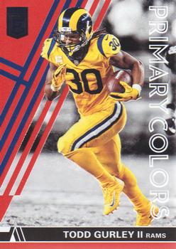 2018 Donruss Elite - Primary Colors Red #PC12 Todd Gurley II Front