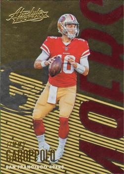 2018 Panini Absolute #86 Jimmy Garoppolo Front