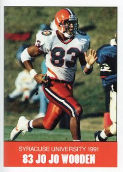 1991 Syracuse Orangemen Program Cards #22 Jo Jo Wooden Front