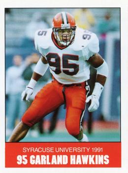1991 Syracuse Orangemen Program Cards #26 Garland Hawkins Front