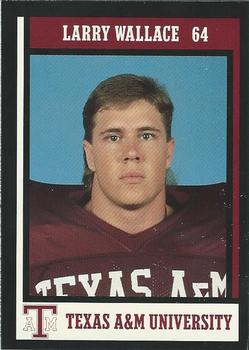 1992 Texas A&M Aggies #8 Larry Wallace Front