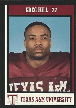 1992 Texas A&M Aggies #12 Greg Hill Front