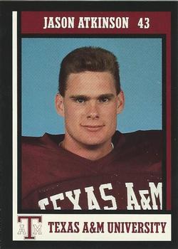 1992 Texas A&M Aggies #32 Jason Atkinson Front