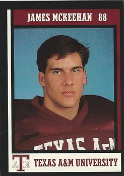 1992 Texas A&M Aggies #38 James McKeehan Front