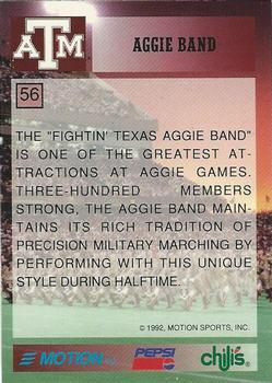 1992 Texas A&M Aggies #56 Aggie Band Back
