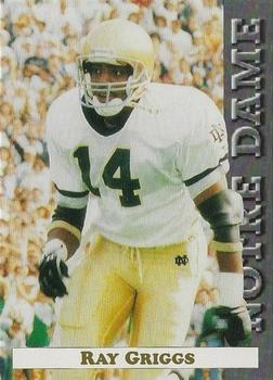 1992 Notre Dame Fighting Irish #21 Ray Griggs Front