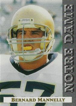 1992 Notre Dame Fighting Irish #34 Bernard Mannelly Front