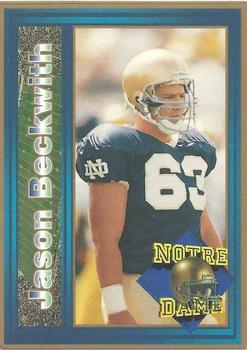 1993 Notre Dame Fighting Irish #NNO Jason Beckwith Front