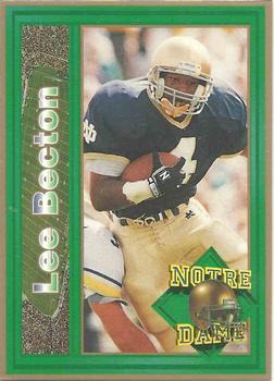 1993 Notre Dame Fighting Irish #NNO Lee Becton Front