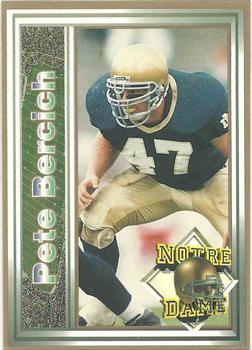 1993 Notre Dame Fighting Irish #NNO Pete Bercich Front