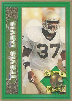 1993 Notre Dame Fighting Irish #NNO Travis Davis Front