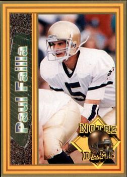 1993 Notre Dame Fighting Irish #NNO Paul Failla Front