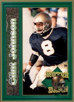 1993 Notre Dame Fighting Irish #NNO Clint Johnson Front