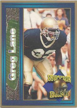 1993 Notre Dame Fighting Irish #NNO Greg Lane Front