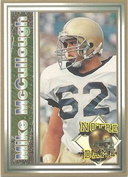 1993 Notre Dame Fighting Irish #NNO Mike McCullough Front