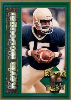 1993 Notre Dame Fighting Irish #NNO Kevin McDougal Front