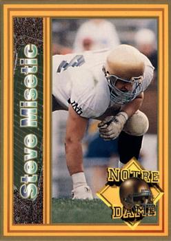 1993 Notre Dame Fighting Irish #NNO Steve Misetic Front
